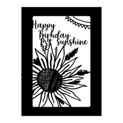 Happy birthday my sunshine Sunflower greeting card