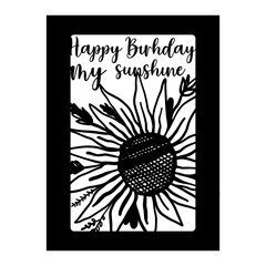 Happy birthday my sunshine Sunflower greeting card