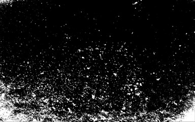 Grunge texture effect. Distressed overlay rough textured. Abstract vintage monochrome. White isolated on black background. Graphic design element halftone style concept for banner, flyer, poster, etc