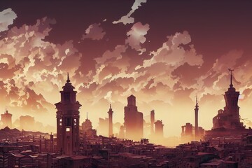 Asmara. High quality 2d illustration