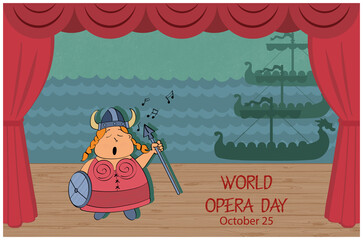 World Opera Day with a singer on stage