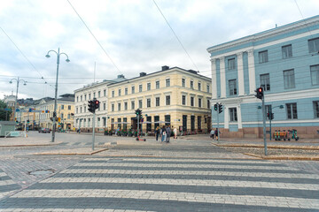 Helsinki, the capital of Finland, in the summertime.