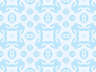 Tiles Graphics. Indigo Tribe. Turquoise Spanish
