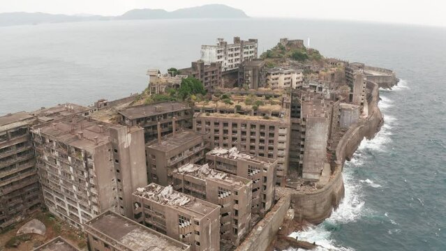 世界遺産 軍艦島 空撮