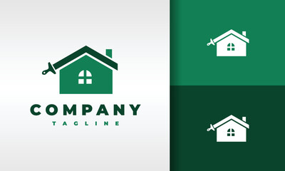 logo house paint brush