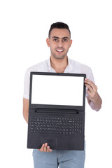 showing the white screen