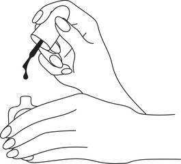 Hand Nail Polish Spa Cosmetic