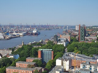 view of Hamburg from above