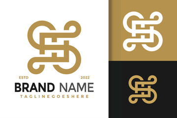 H Letter Infinity Logo Design, brand identity logos vector, modern logo, Logo Designs Vector Illustration Template