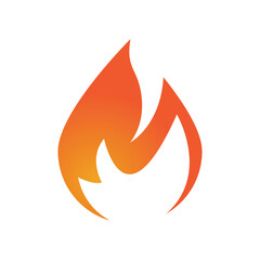 Fire flame Logo vector, Oil, gas and energy logo concept