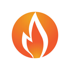 Fire flame Logo vector, Oil, gas and energy logo concept