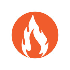 Fire flame Logo vector, Oil, gas and energy logo concept