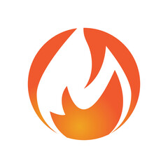 Fire flame Logo vector, Oil, gas and energy logo concept