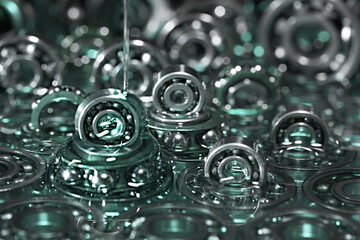 Lubricating oil. Ball bearing.