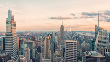 The skyline of New York City, United States - obrazy, fototapety, plakaty