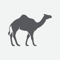 Camel icon vector. Camel sign side view. camel symbol. Vector illustration