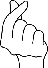 Heart Hand Love Sign Fingers