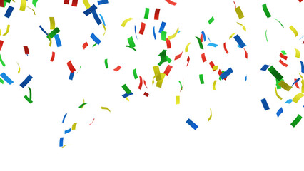 Fototapeta na wymiar confetti background for celebrations concept, in png format with transparent background.