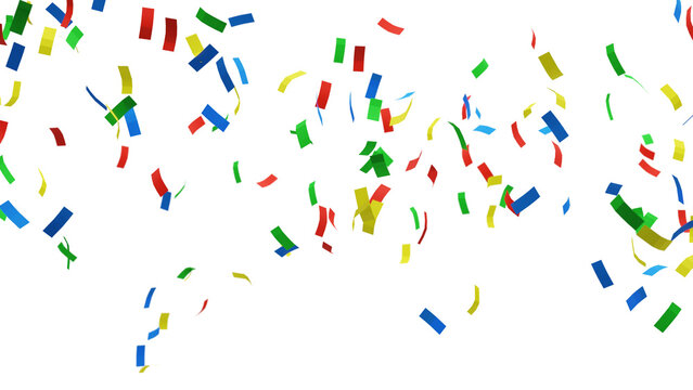 Confetti Background For Celebrations Concept, In Png Format With Transparent Background.