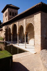 Granada (Spain). Palacio del Partal in the grounds of the Alhambra in Granada