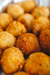 Arancini on a plate homemade food 