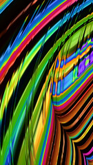 Artistic and imaginative digitally designed abstract 3D fractal background