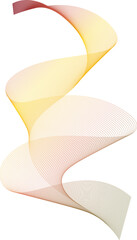 Multicolor wavy lines. Stripes in autumn colors. Isolated png illustration, transparent background. Use for overlay, montage, texture, collage, card, presentation. Business, tech concept.	