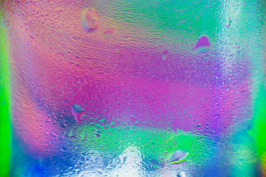 Lights Drops Prismatic Chromatic Holographic Aesthetic Neon blur liquid texture background magenta green
