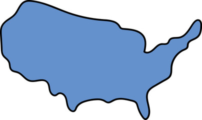 July American Usa Independence Map