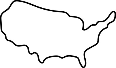July American Usa Independence Map