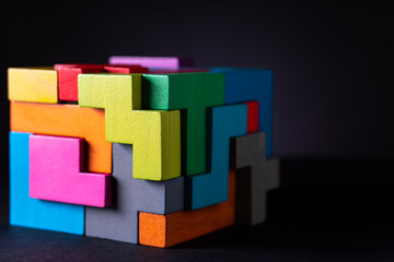 Concept of decision making process, creative, logical thinking.