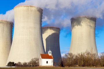 Nuclear power station Dukovany, Vysocina region, Czech republic