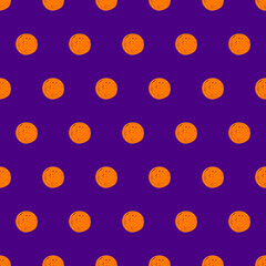 Happy Halloween day - Abstract colorful dotted seamless pattern for cool clothing, embroidery design, fabric, textile, cute wrapping paper, batik, curtain, carpet, abstract background, wallpaper art