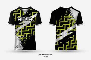 Futuristic and modern design jersey suitable for racing, soccer, gaming, e sports and cycling.