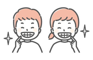 simple illustration for dentist and teeth