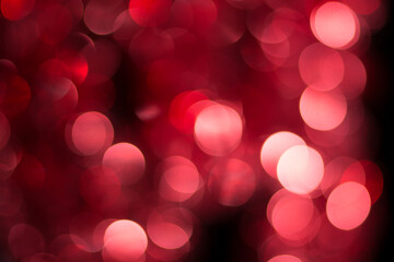 Red Bokeh Background - Lights At Night - Christmas 