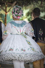 Detail of folk costume, Rakvice, Southern Moravia, Czech Republic