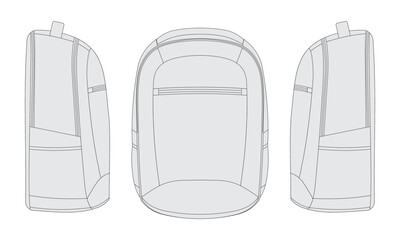 backpack vector