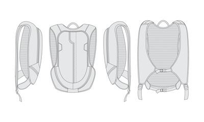 backpack vector