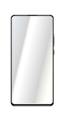Smartphone mockup, hi res rendering for UI IX mockup. PNG with transparent background.