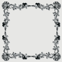 Frame, in the style of an ornament, Vector illustration eps 10, Art.