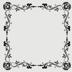 Frame, in the style of an ornament, Vector illustration eps 10, Art.