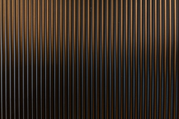 black decorative wall in a strip of lighting