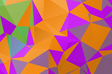 Obraz premium Colorful abstract geometric background with triangular polygons. Colorful mosaic of triangle.
