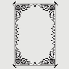 Frame, in the style of an ornament, Vector illustration eps 10, Art.