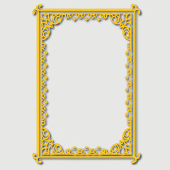 Frame, in the style of an ornament, Vector illustration eps 10, Art.