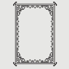 Frame, in the style of an ornament, Vector illustration eps 10, Art.