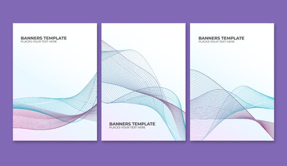 set of business card templates