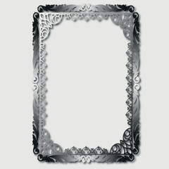 Frame, in the style of an ornament, Vector illustration eps 10, Art.