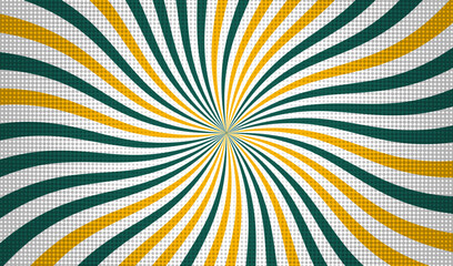 Burst vector background in retro style. vintage colourful carnival background, abstract wallpaper for your design